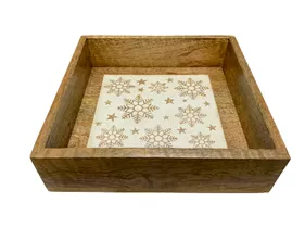 30,5x30,5x6 cm - Holztablett