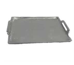 35x25,5x3 cm - Tablett, silber
