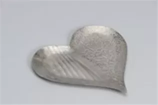 26x27x1,5 cm - Tablett "Herz", silber 26x27x1,5 cm - Tablett "Herz", silber