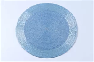 rund, hellblau - Platzset 35 cm