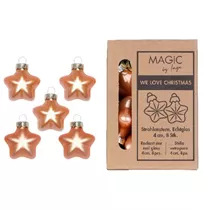 Sweet Melon - Strahlenstern, Glas, 4 cm, 8 Stk.