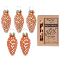 Sweet Melon - Zapfen, Glas, 4.5 cm, 12 Stk.