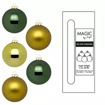 A Hush of Moss - Kugel, Glas, 6 cm, 20 Stk.