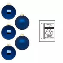 Midnight Blue - Kugel, Glas, 3 cm, 24 Stk.