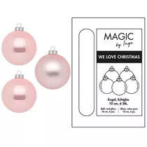 Lovely Magnolia - Kugel, Glas, 10 cm, 6 Stk.