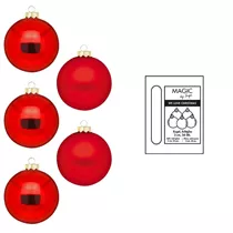 Merry Red - Kugel, Glas, 3 cm, 24 Stk.