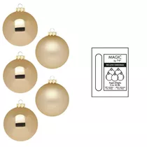 Brokatgold - Kugel, Glas, 3 cm, 24 Stk.