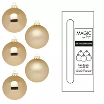 Brokatgold - Kugel, Glas, 6 cm, 20 Stk.