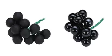 Ebony Black - Spiegelbeeren, Glas, 2.5 cm, 144 Stk