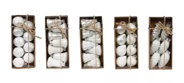 Just White - Minisortimente Formen, 2-3 cm, Glas