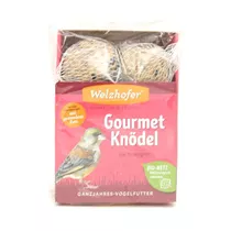 Welzhofer Ganzjahres-Vogelfutter - Gourmet Knödel die Beerigen 6x100g im Bio-Netz