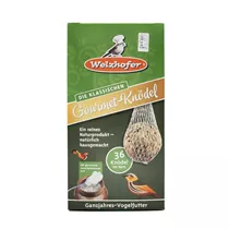 Welzhofer Ganzjahres-Vogelfutter - Gourmet-Knödel die Klassischen 36 x 100 g im Netz