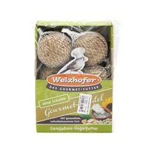 Welzhofer Ganzjahres-Vogelfutter - Gourmet-Knödel ohne Schalen 6 x 100g
