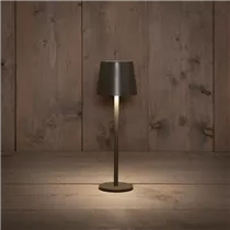 Mattgrau - Tischlampe 9x26,5cm 