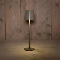 Mattgrau - Tischlampe 11,5x36,5 cm