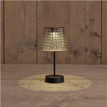 SMOKEY 12,5X12,5X26CM - Solar Tischlampe