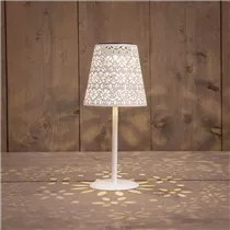 ANTIK-WEISS METALL 12X28CM - Solar Tischlampe