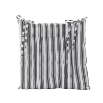 Anthrazitgestreift 38x38 cm - Stuhlkissen Gepolstert außen