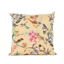 Vögel gelb 45x45 cm - Outdoorkissen