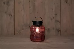 ROSA 12,5X19CM - Solarglas Lampe Retro