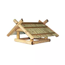 Kleiber Gartenprodukte - Großes Vogelfutterhaus mit Rohrdach