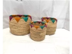 35/40x26 cm - Korb, natur/bunt 35/40x26 cm - Korb, natur/bunt