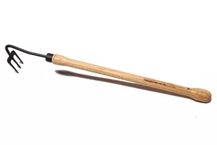 Krumpholz - Handharke 3 Zinken mit Eschen-Knopfstiel