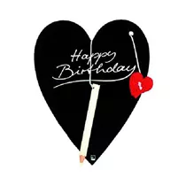 Räder - Herztafel Karte Happy Birthday