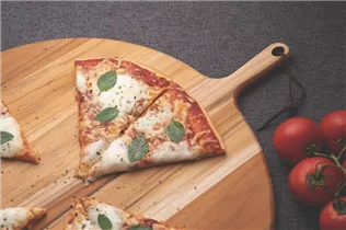  - TEAKHOLZ "Provence" Servier- & Pizzabrett 52 x ø 40 x 1,5 cm