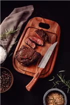 Tramontina - CHURRASCO "NOMADE" FLEISCHMESSER Hammerschlag-Klinge