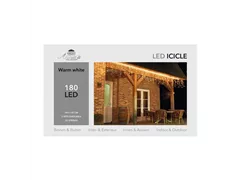 LED Lichterkette - Icicle 180L / 360X60Cm warmweiß für innen & außen LED Lichterkette - Icicle 180L / 360X60Cm warmweiß für innen & außen