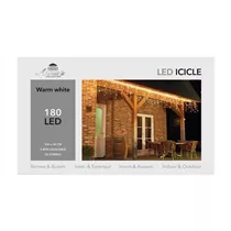 LED Lichterkette - Icicle 180L / 360X60Cm warmweiß für innen & außen