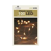 LED Lichterkette - Indoor Kupferdraht 100L / 5M classic warm für innen