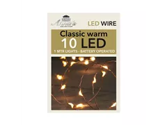 LED Lichterkette - Indoor Kupferdraht 10L / 1M classic warm für innen LED Lichterkette - Indoor Kupferdraht 10L / 1M classic warm für innen