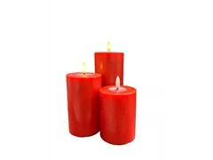 rot 7,5x10cm - LED Wachskerze rot 7,5x10cm - LED Wachskerze