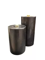 schwarz 10x15cm - LED Wachskerze schwarz 10x15cm - LED Wachskerze