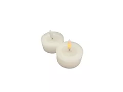 weiß 6x2,5cm - 2er Set LED Wachskerze weiß 6x2,5cm - 2er Set LED Wachskerze