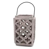 MAXPHIL living - Keramiklaterne mit Glas