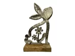 23x15x5 cm - Metalhase m. Blumen 23x15x5 cm - Metalhase m. Blumen