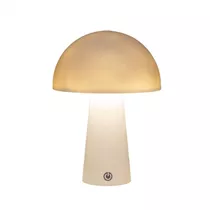 Taupe - Tischlampe rund 15x15x21 cm