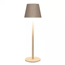 Matt sand - Tischlampe Gerippt 36.5 x 11 cm