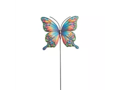Metall 61x17 cm - Schmetterling am Stick