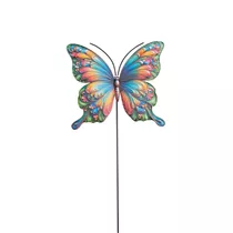 Metall 61x17 cm - Schmetterling am Stick