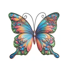 Metall 29.5x 32.5 cm - Schmetterling Wanddeko