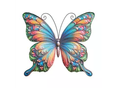 Metall 46.3 x 50 cm - Schmetterling Wanddekoration
