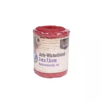 Landwerker - Jute-Wickelband 3m x 7,5cm rot