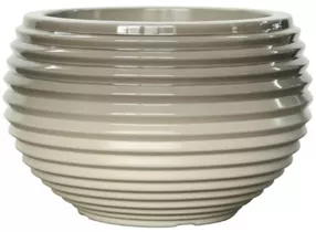 Taupe Top/Ivory Bottom - Pflanzkübel Bowl