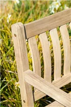 L 120 cm Eukalyptus white wash - Vondel Parkbank