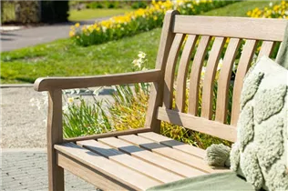 L 120 cm Eukalyptus white wash - Vondel Parkbank