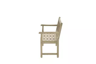 L 150 cm Eukalyptus white wash - Vondel Parkbank